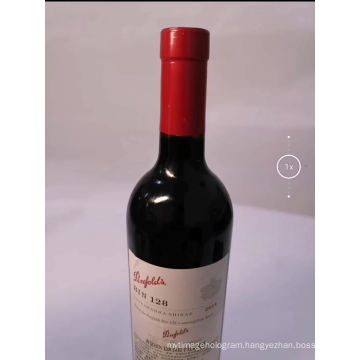 2d 3d hologram genuine sticker Seal Original Wine custom Logo Security Label